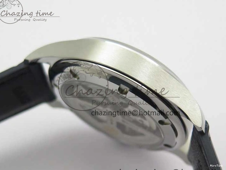 MIROTIME 0411 Packable Portuguese IW358304 ZF 1:1 Best Edition SS White Dial Blue Markers on Leather Strap A 7079